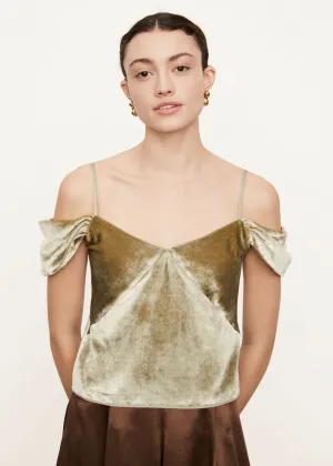 Poet Strap Slip Cami (Pistachio)
