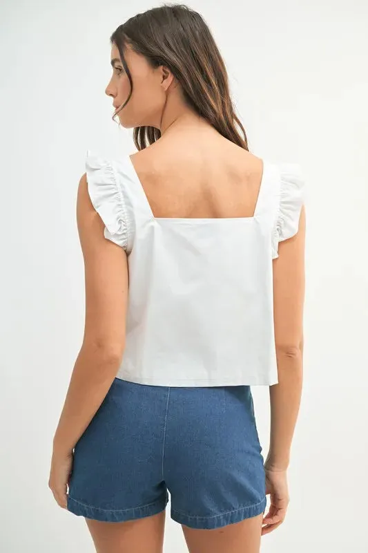 Poppy Front Tie Top