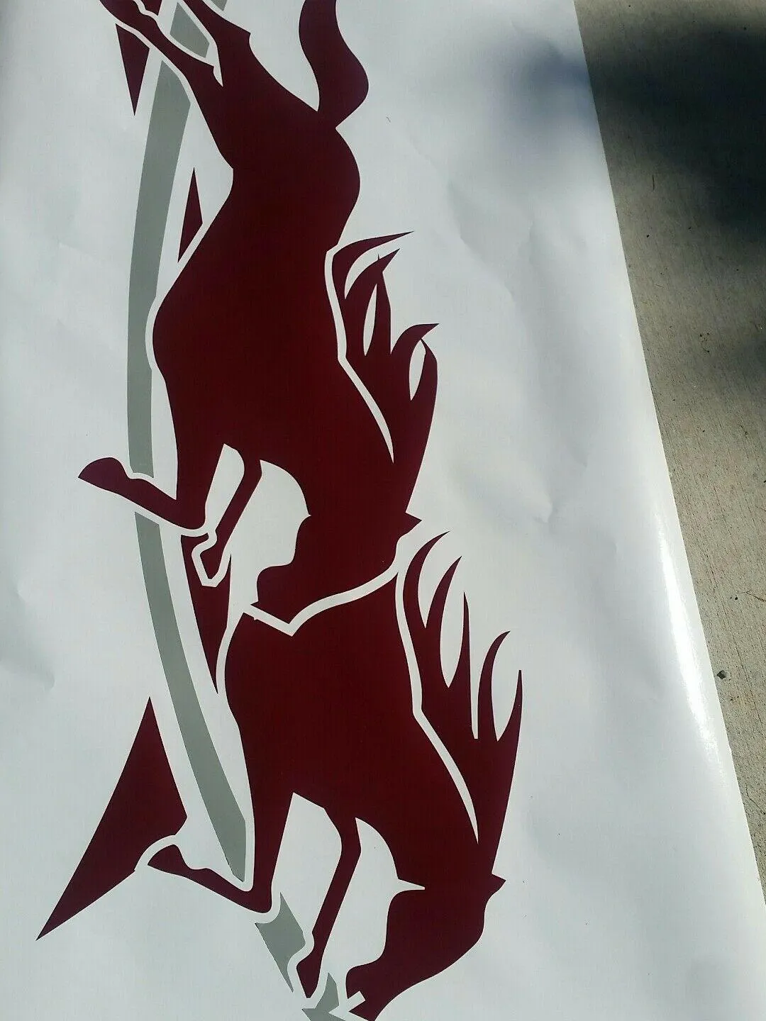 Premium Durable Vinyl Horse Float Pin Stripe Sticker Decals 1500mm x 246mm