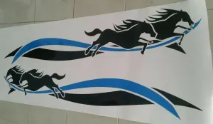 Premium Durable Vinyl Horse Float Pin Stripe Sticker Decals 1500mm x 246mm