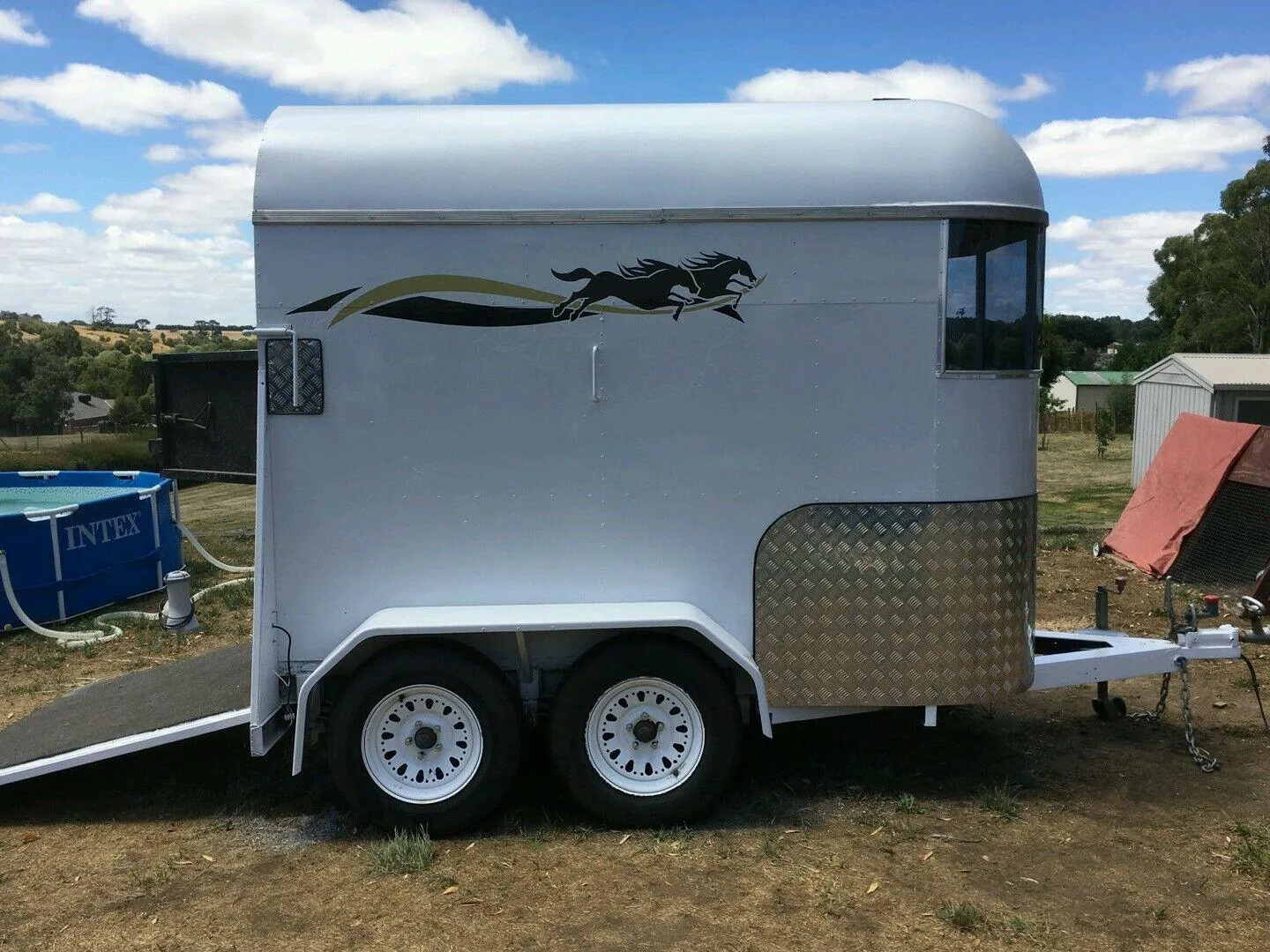Premium Durable Vinyl Horse Float Pin Stripe Sticker Decals 1500mm x 246mm