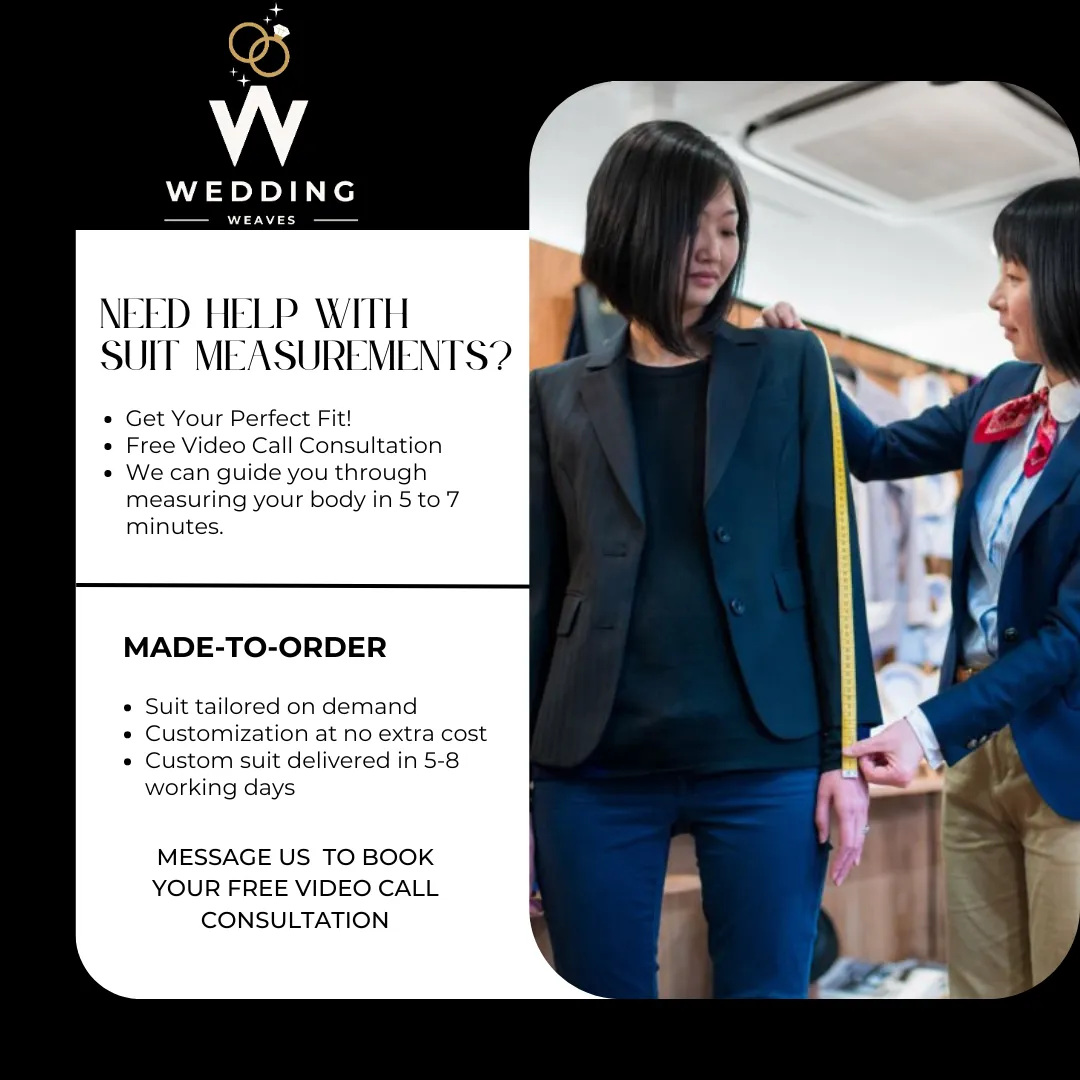 Premium Grey Wool Women's Three-Piece Herringbon Suit | Custom Wedding & Engagement Attire