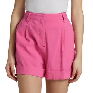 Rag &amp; Bone Magenta Ivy Pleated Linen Short Sz 12