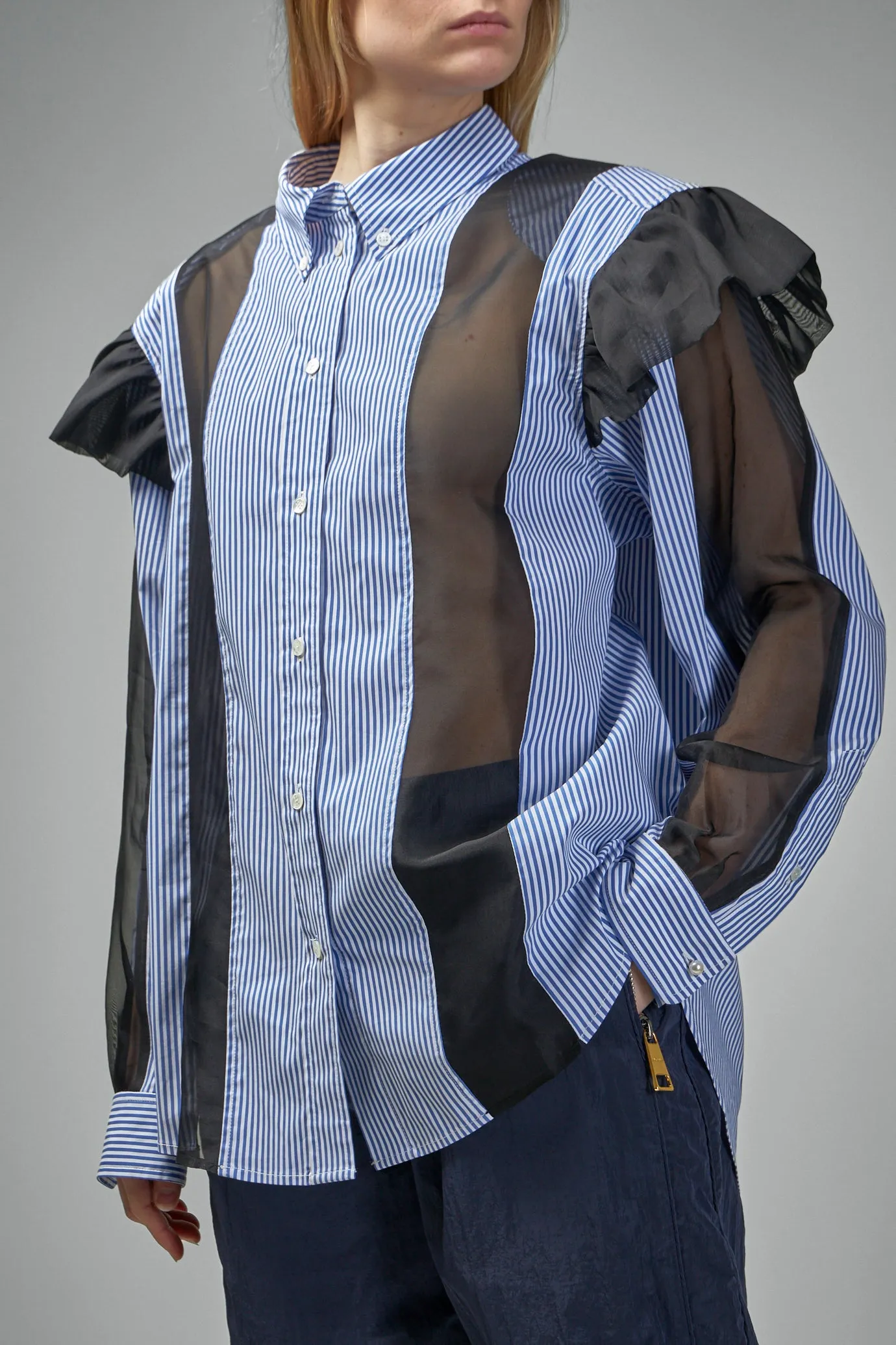 Ralf Ruffled Sliced Oversized Shirt