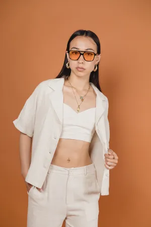 Renata Linen Sand Colour Co-ord Bralette