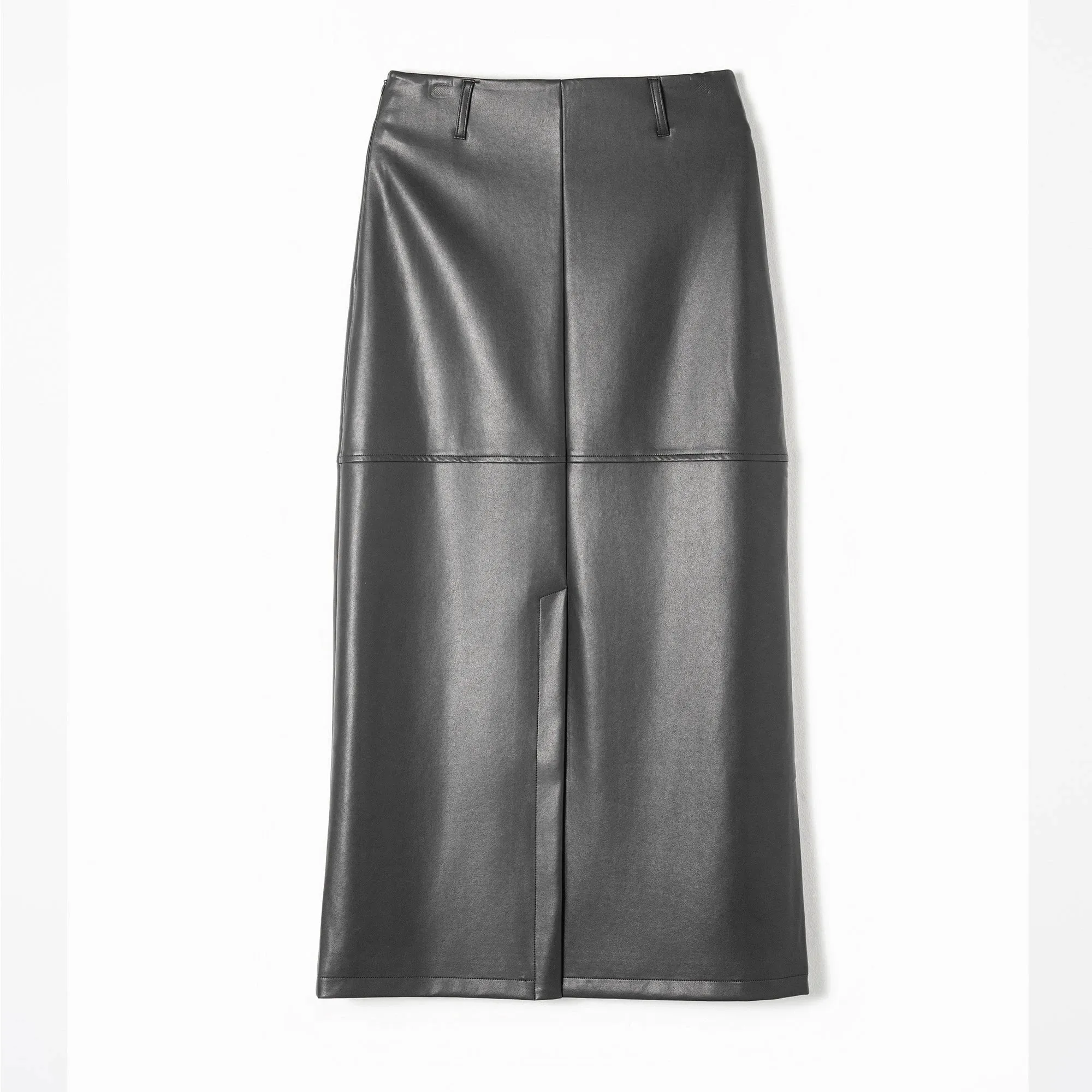 Reversible High-Waisted Midi Skirt