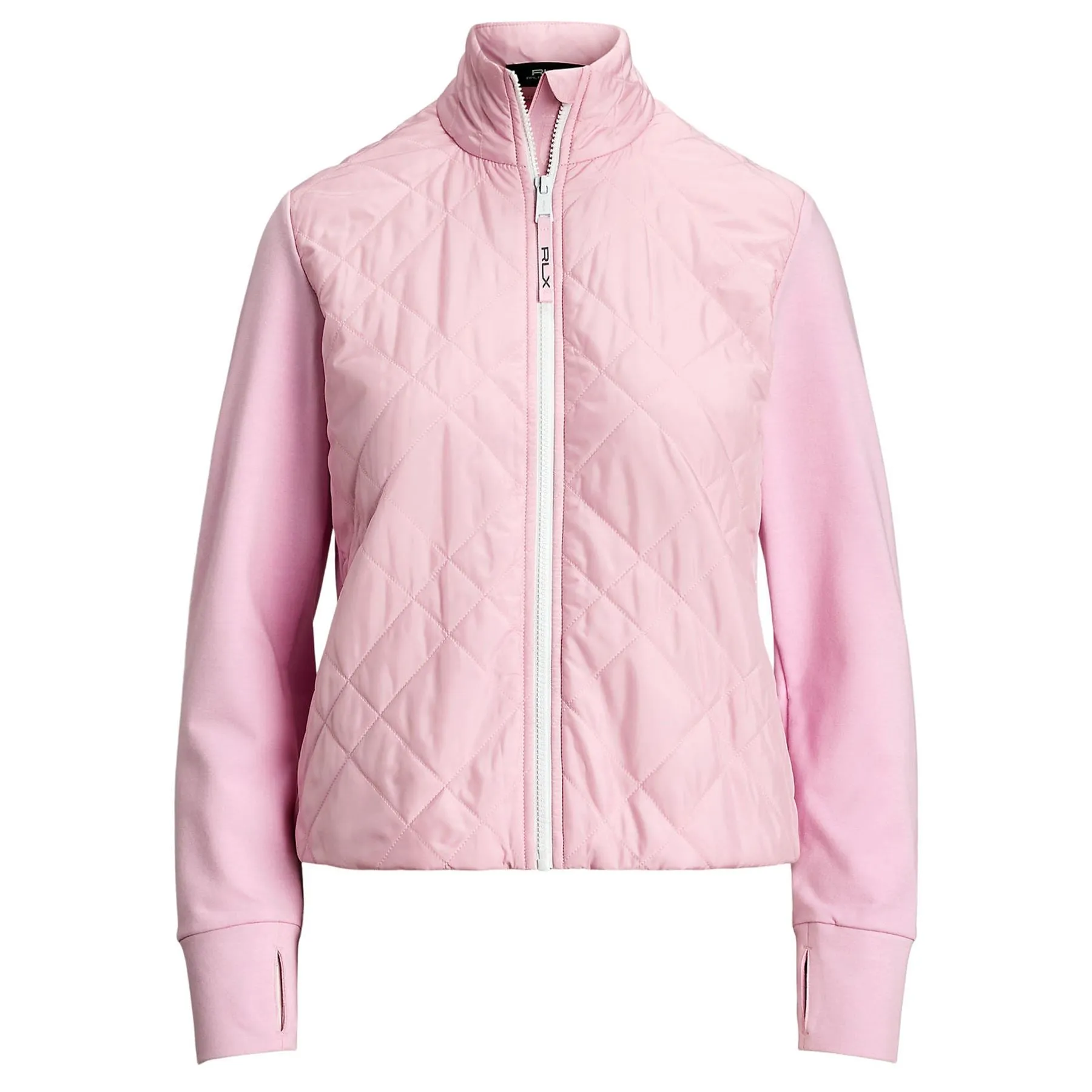 RLX Full Zip Cropped Tech Terry Jacket Garden Pink