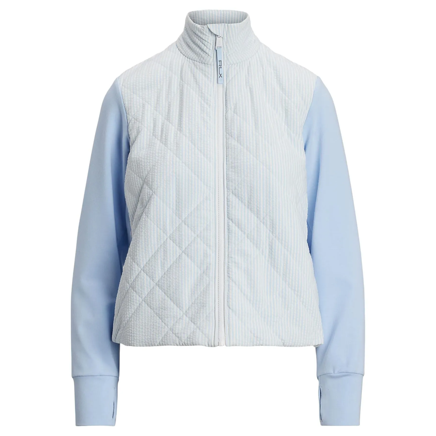 RLX Full Zip Quilted Cropped Jacket Cold Springs/Ceramic White