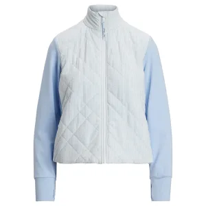 RLX Full Zip Quilted Cropped Jacket Cold Springs/Ceramic White