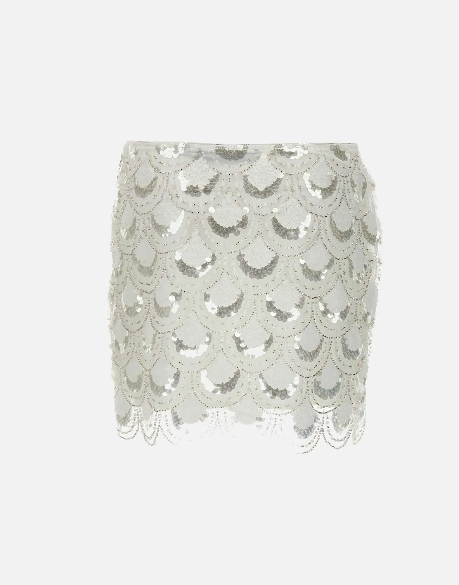 Rotera Birger Christensen White paljett minikjol