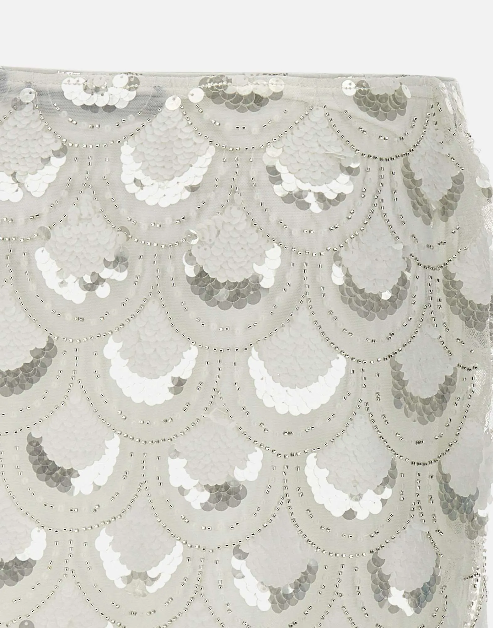 Rotera Birger Christensen White paljett minikjol