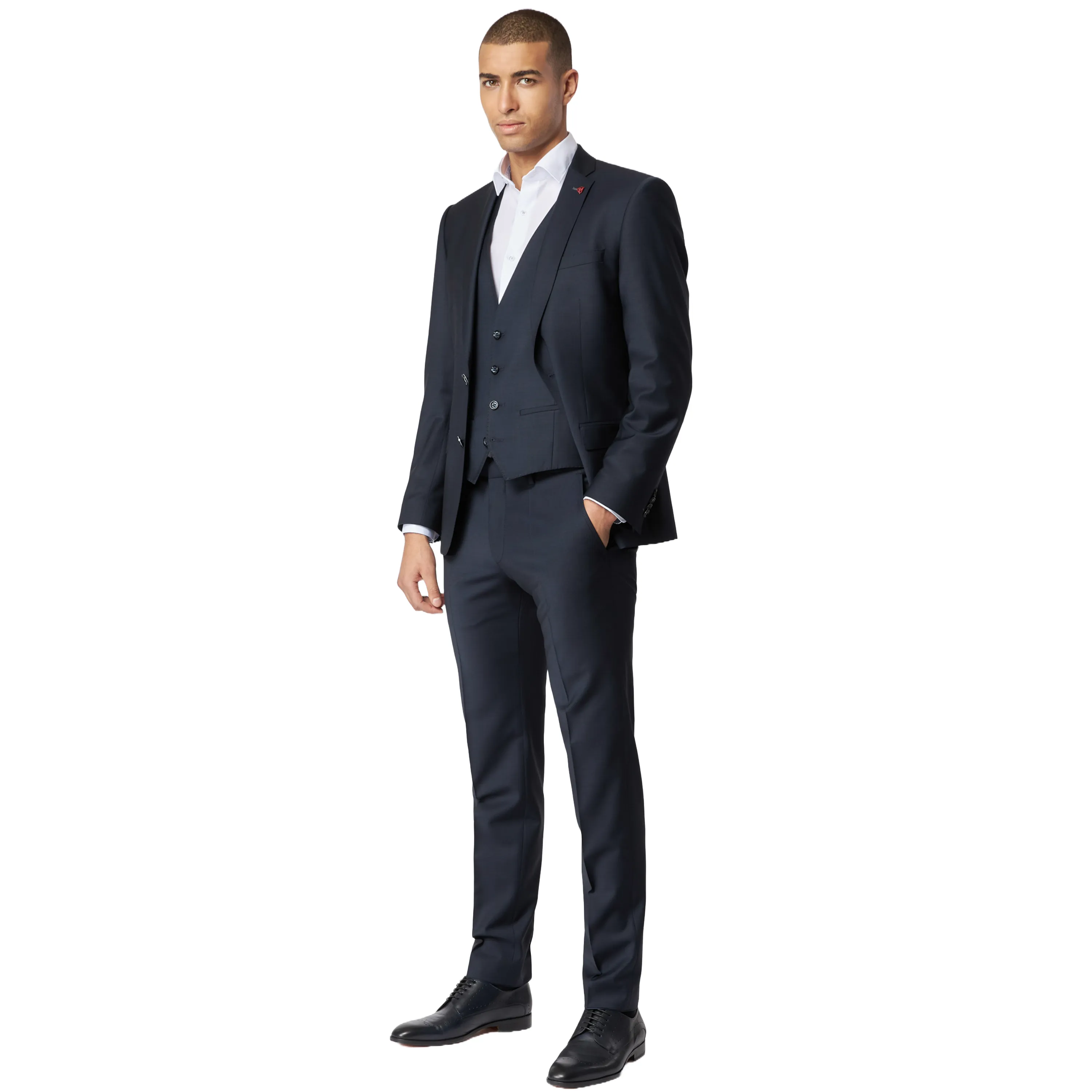 Roy Robson Slim Fit Freestyle Suit Jacket - Navy