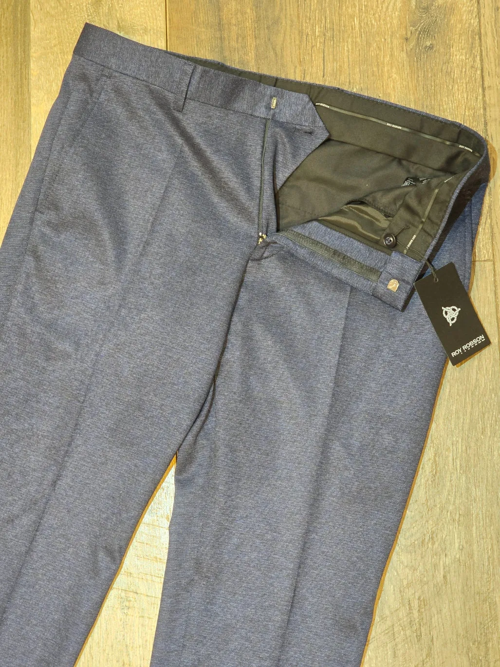 Roy Robson Slim Fit Navy 2 button Jersey Suit
