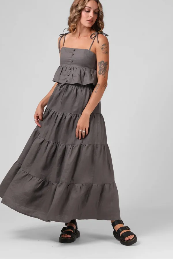 RPM Ruby Maxi Tiered Skirts