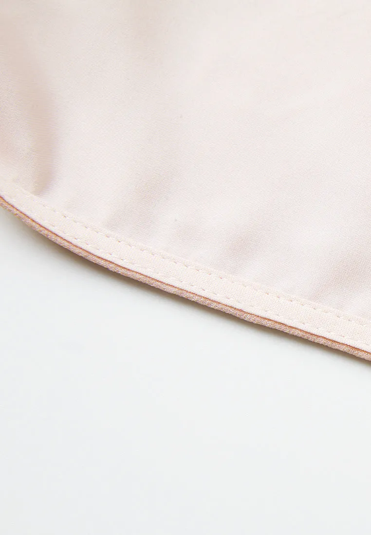 Ruffle-trim Lamé Blouse