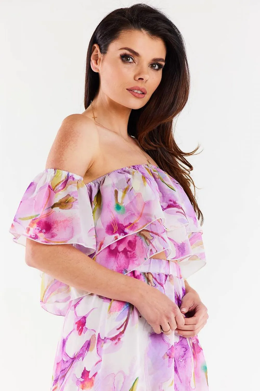 Ruffled Chiffon Luxe Blouse