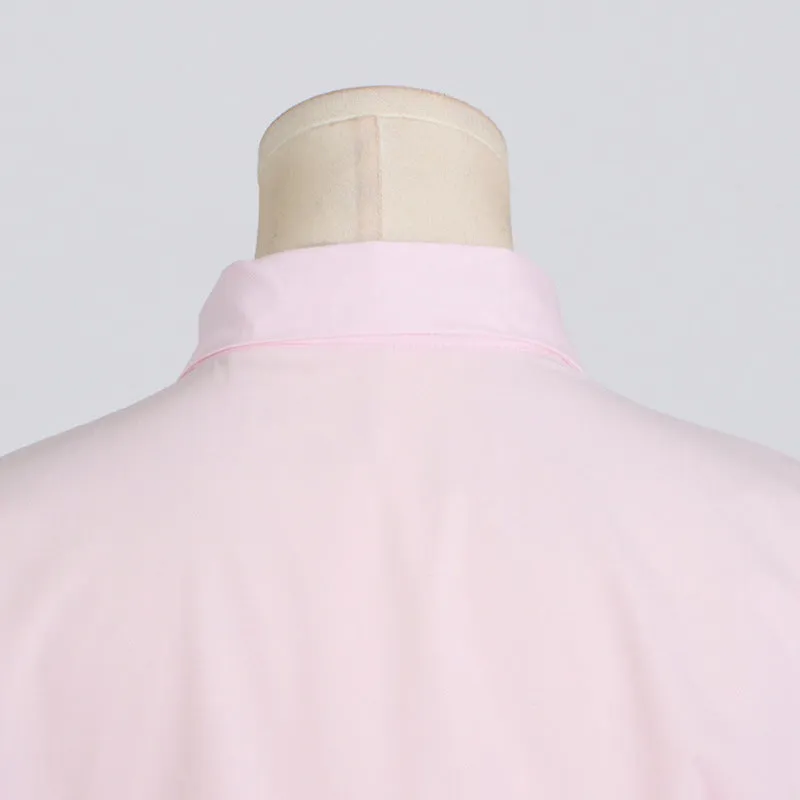 Ruffled Elastic Waist Short-Sleeved Shirt