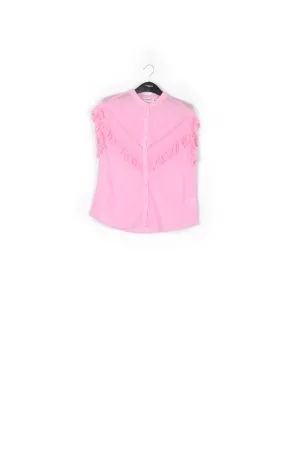 Ruffled pink top