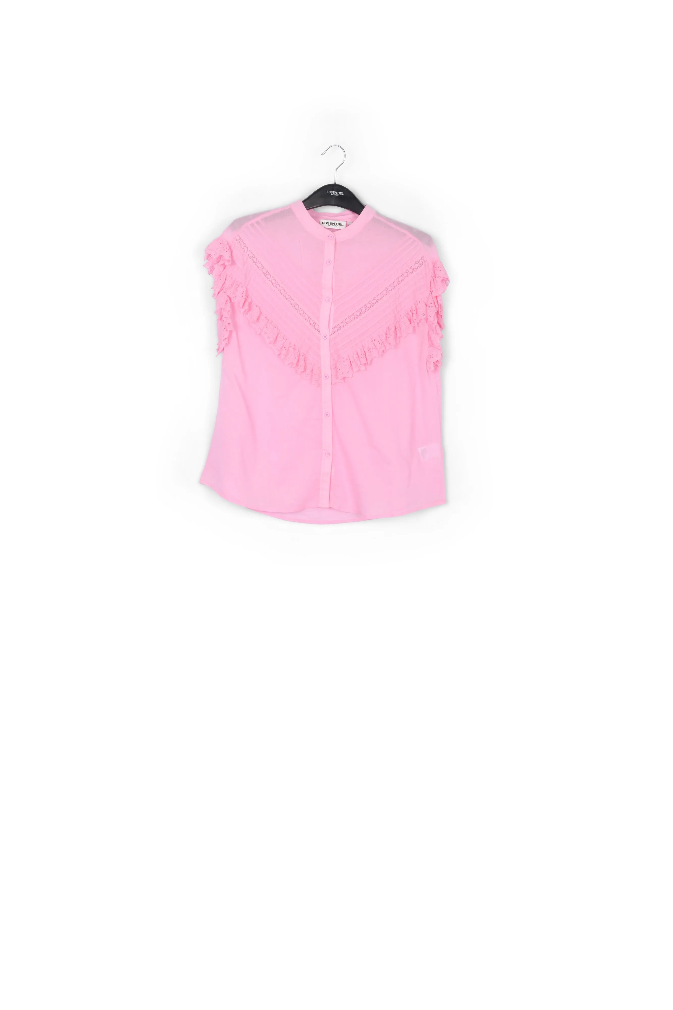 Ruffled pink top