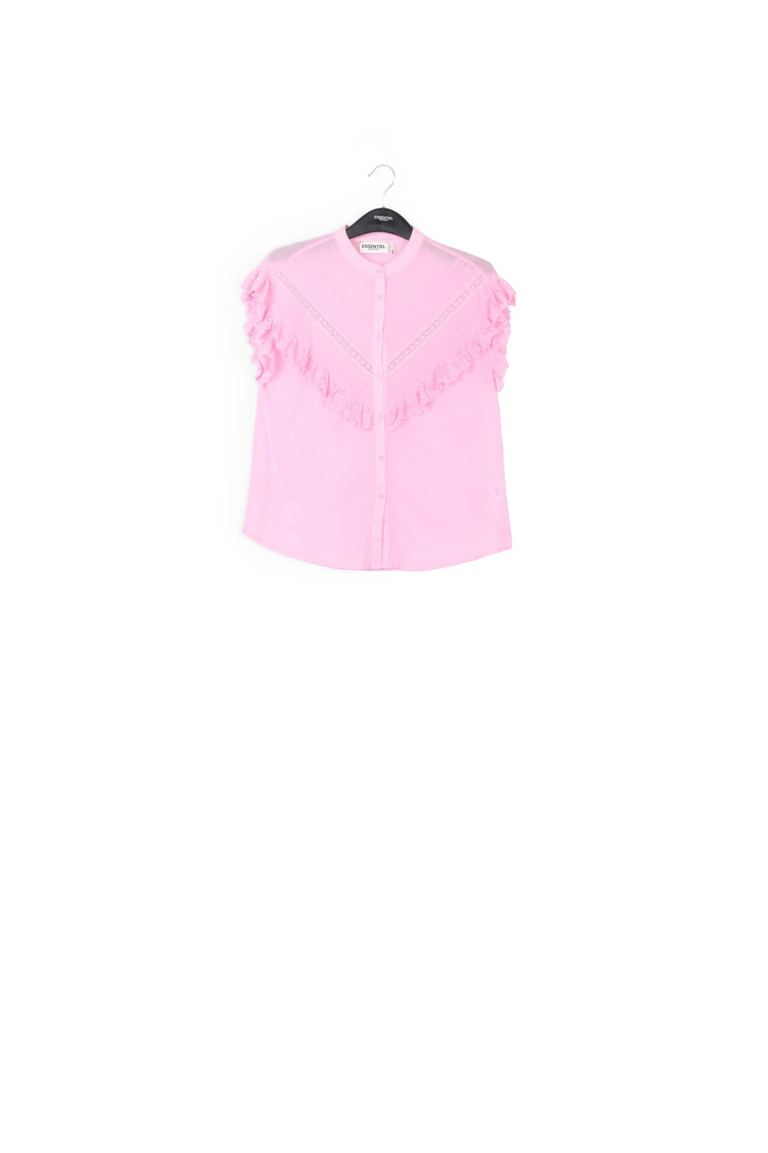 Ruffled pink top