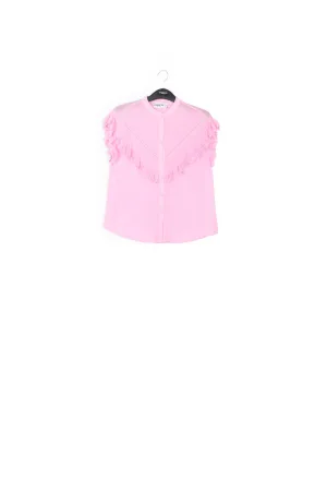 Ruffled pink top