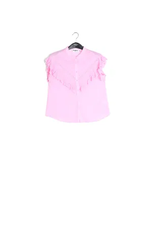 Ruffled pink top