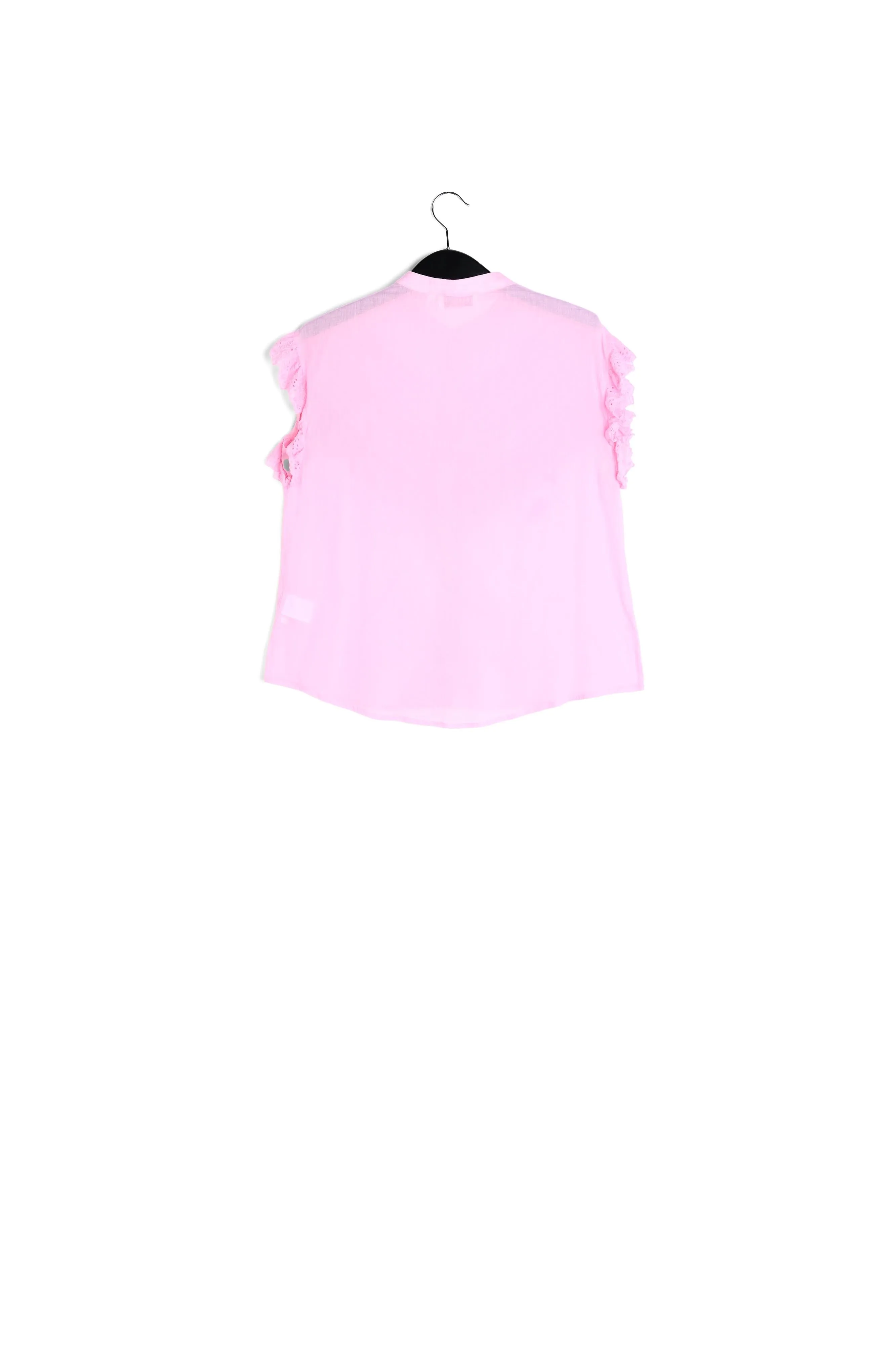 Ruffled pink top