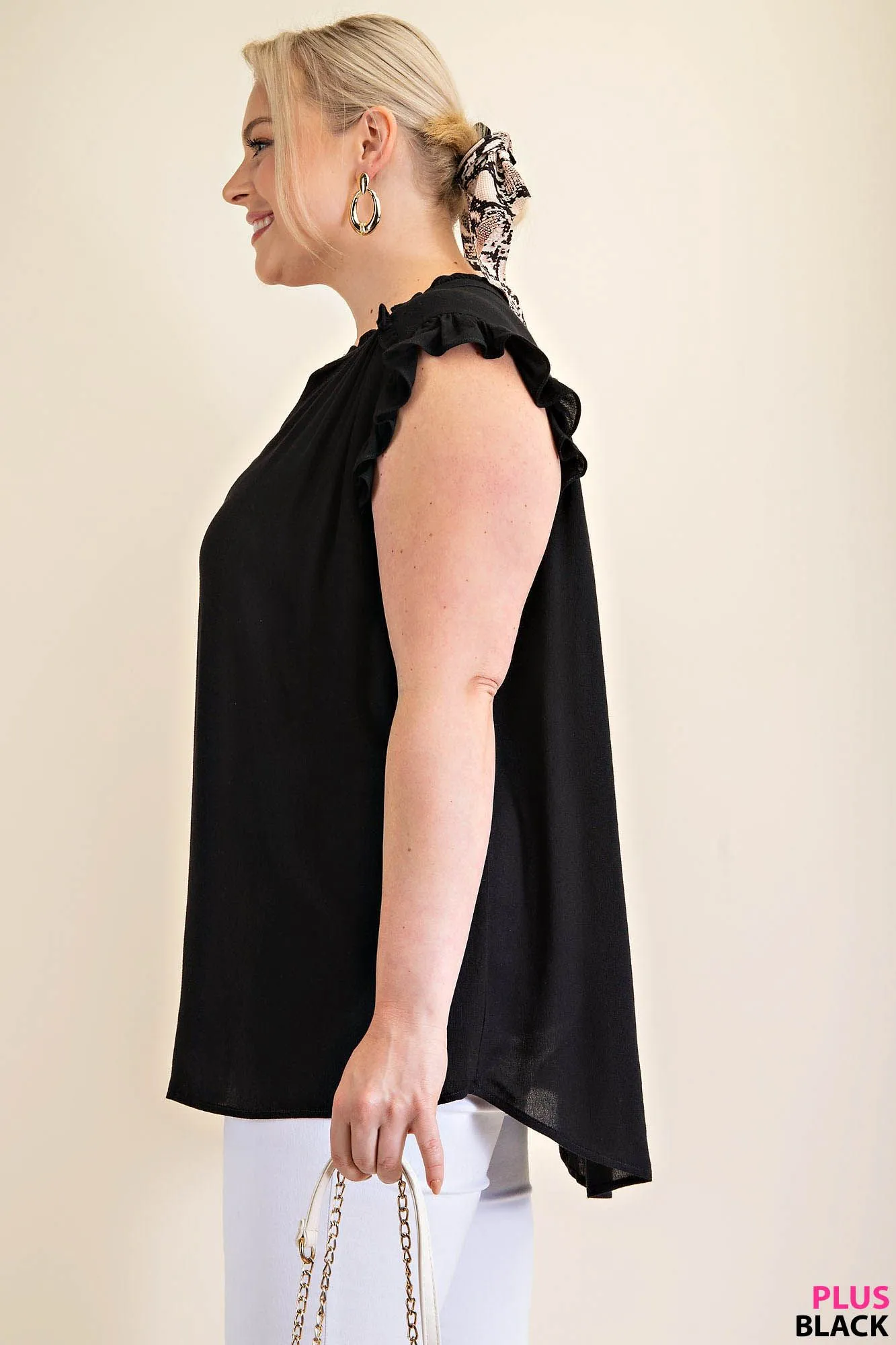Ruffled Sleeve Top