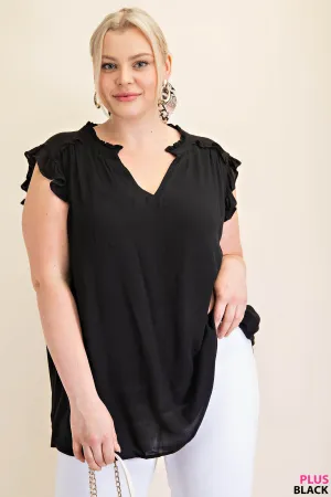 Ruffled Sleeve Top