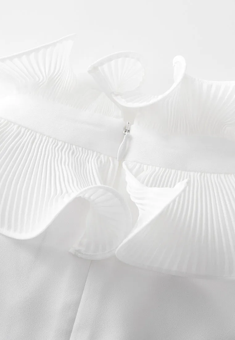 Sculpture Ruffled-trim Blouse