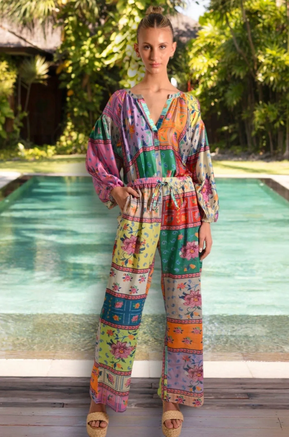 SHAMBALA COTTON LOTUS LOTUS PANTS