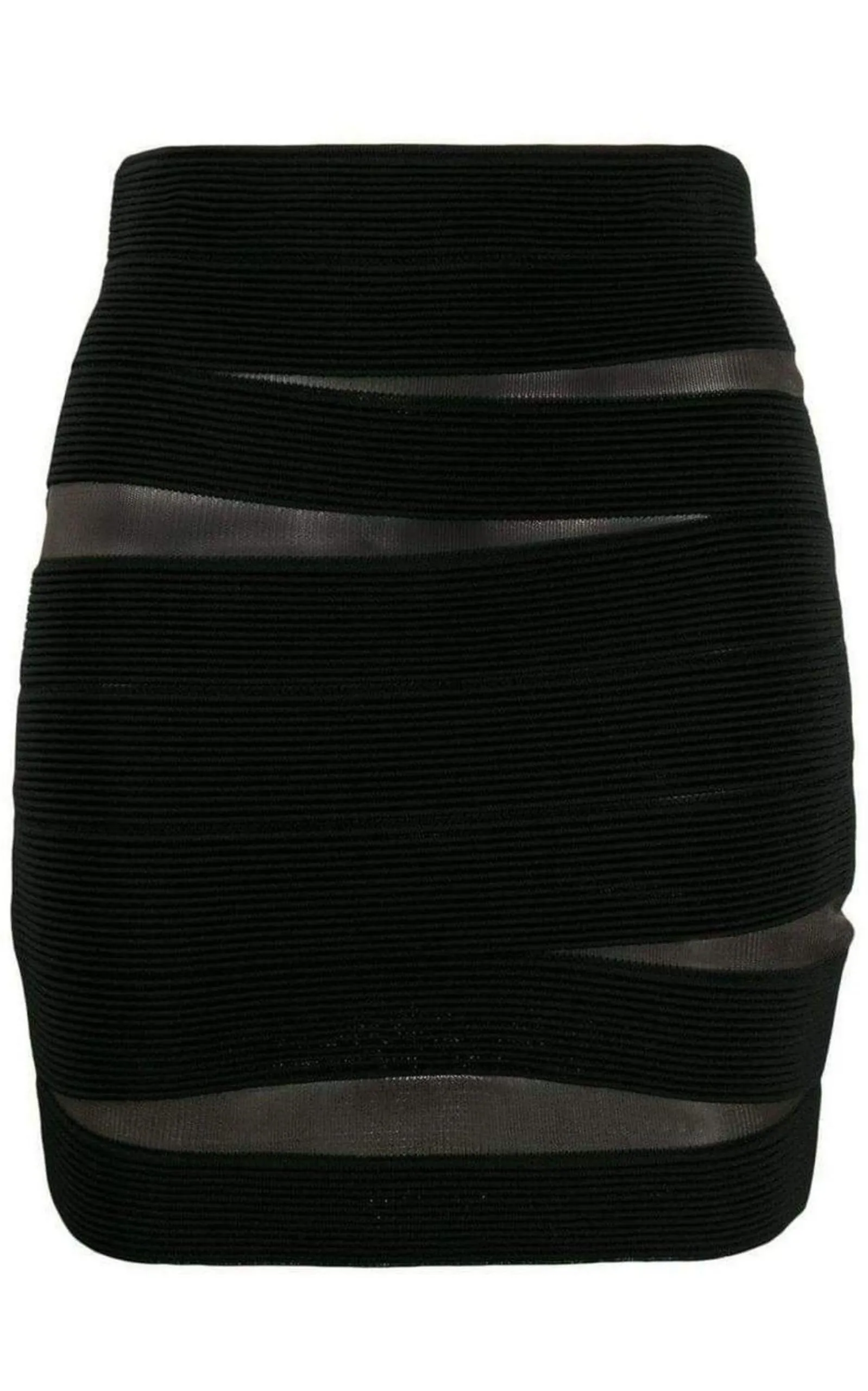 Sheer Fitted Mini Skirt