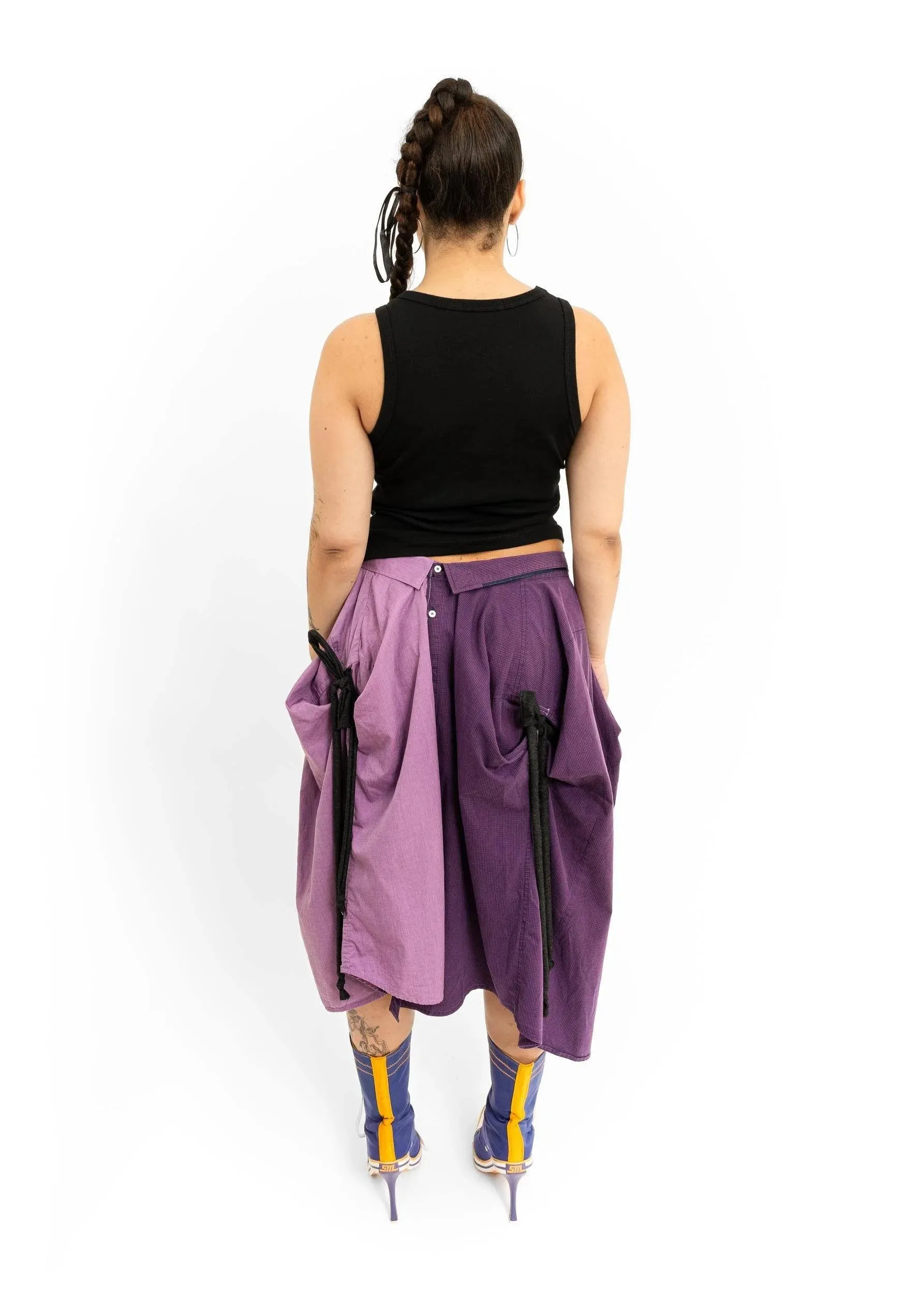 Shirt skirt- purple