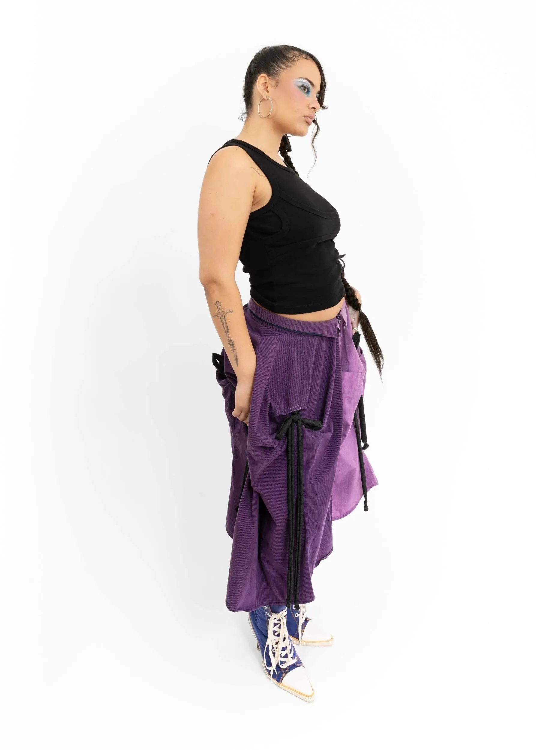 Shirt skirt- purple