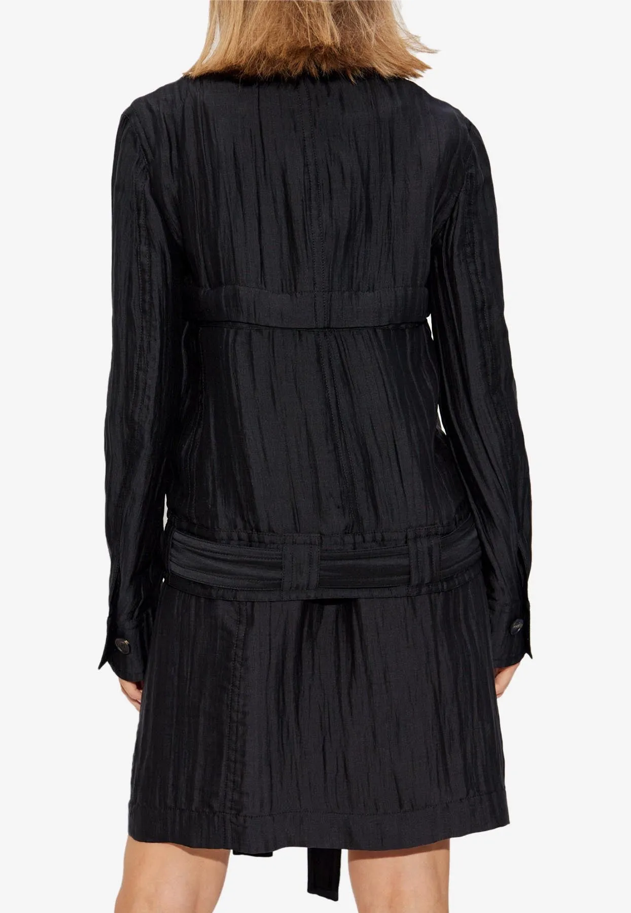 Silk-Blend Jacket with Removable Bottom