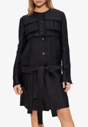 Silk-Blend Jacket with Removable Bottom