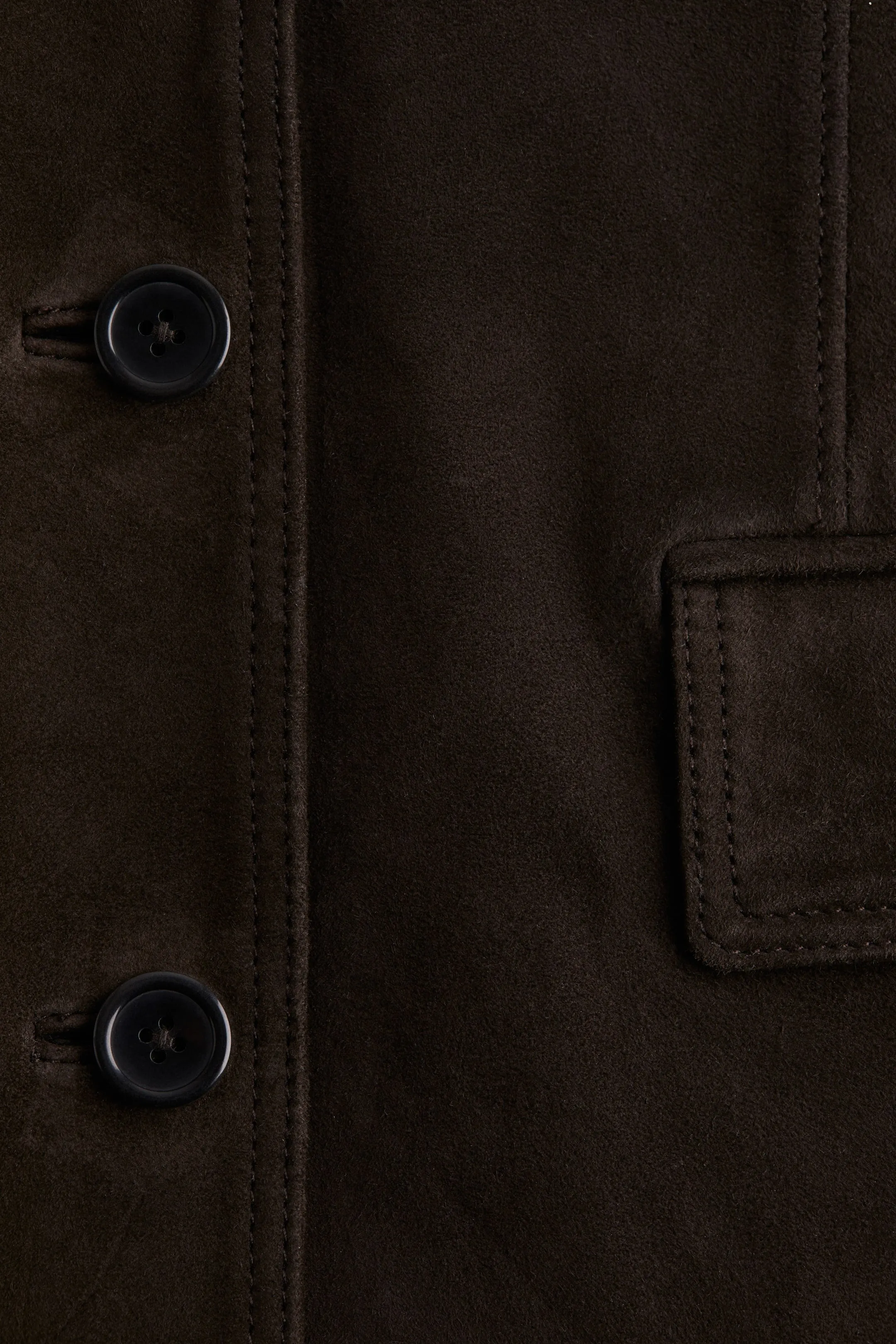 Single-breasted suede blazer