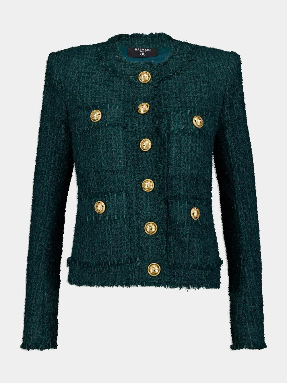 Single-Breasted Tweed Jacket