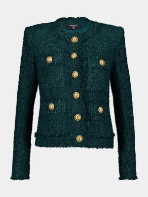 Single-Breasted Tweed Jacket