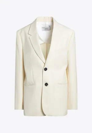 Single-Breasted Wool Jacket