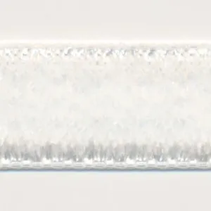 Single-Face Velveteen Ribbon #01 White