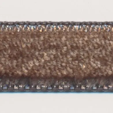 Single-Face Velveteen Ribbon #141 Cloud Gray