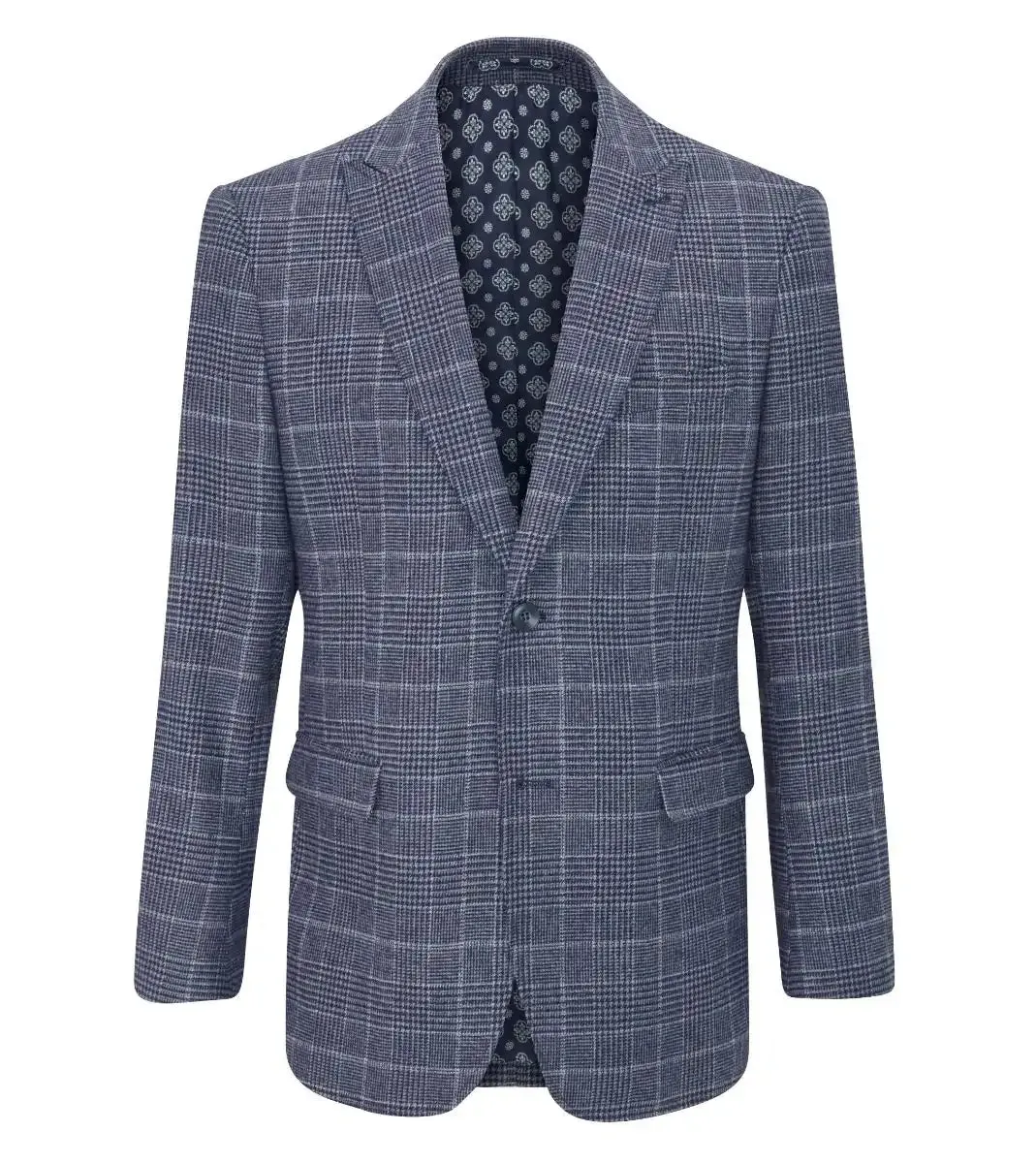 Skopes Mens Winster Blazer Jacket Blue Glen Check