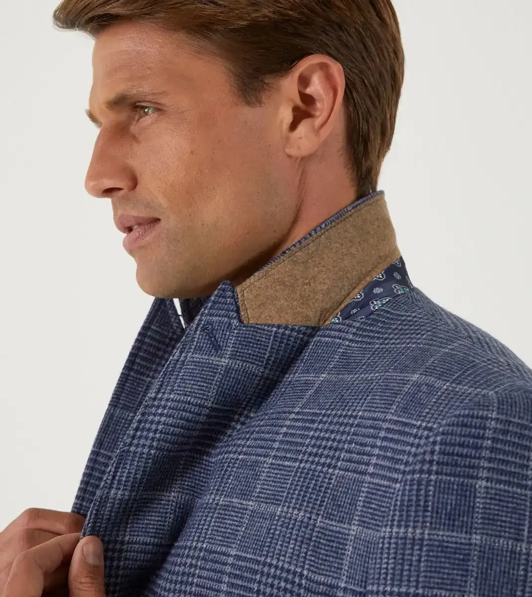 Skopes Mens Winster Blazer Jacket Blue Glen Check
