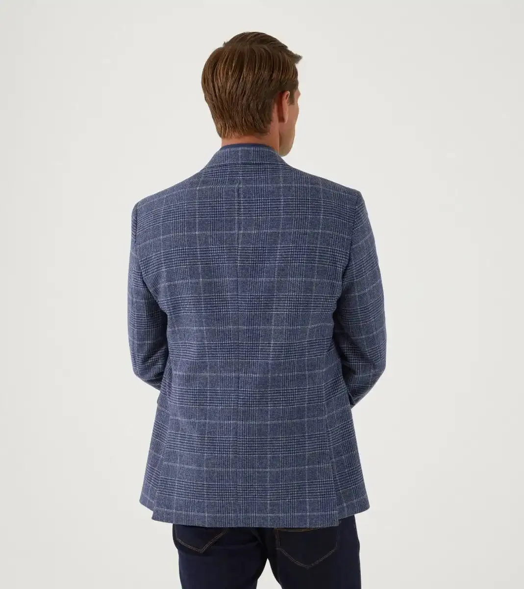 Skopes Mens Winster Blazer Jacket Blue Glen Check