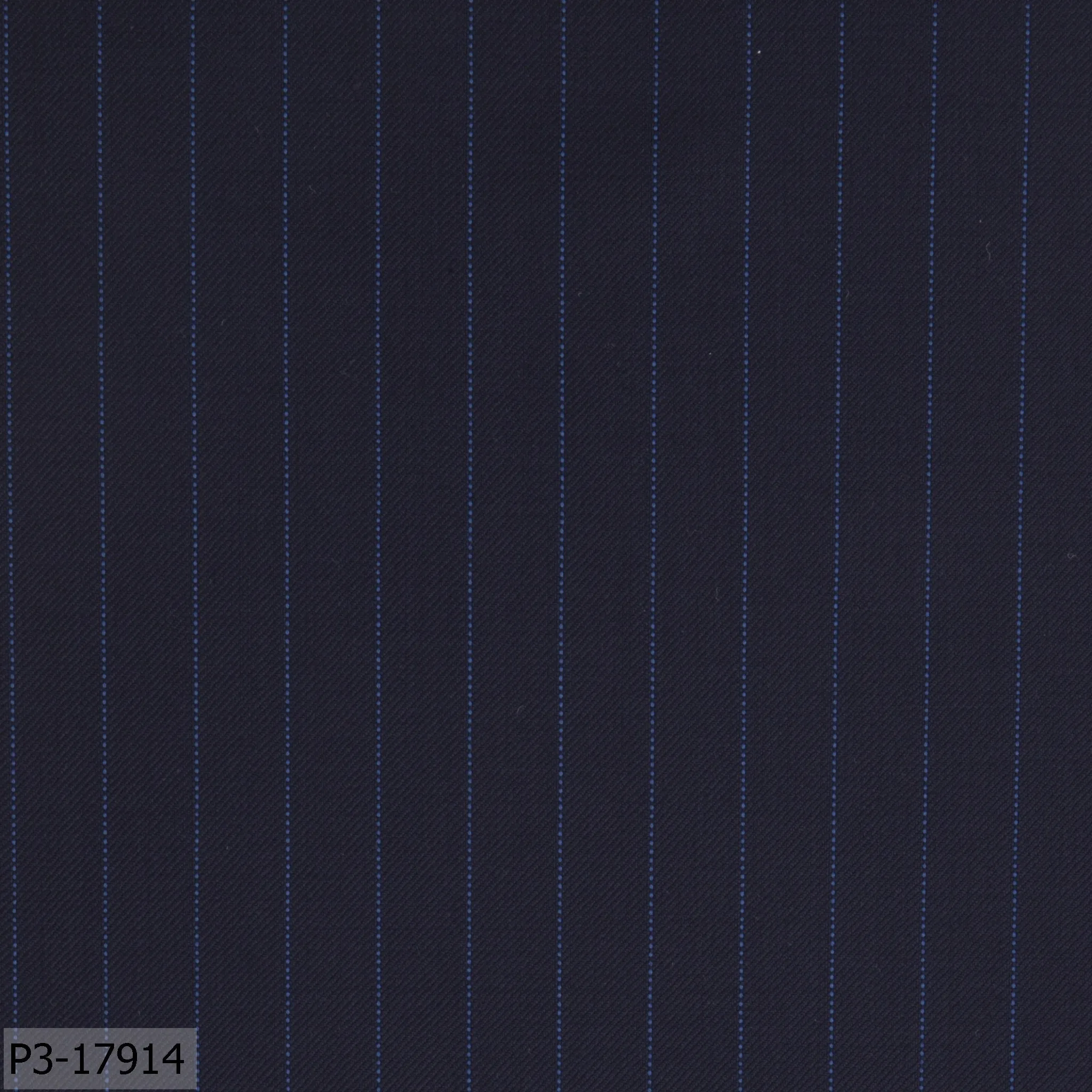 Space Blue With Yale Blue Dotted Stripe Suit