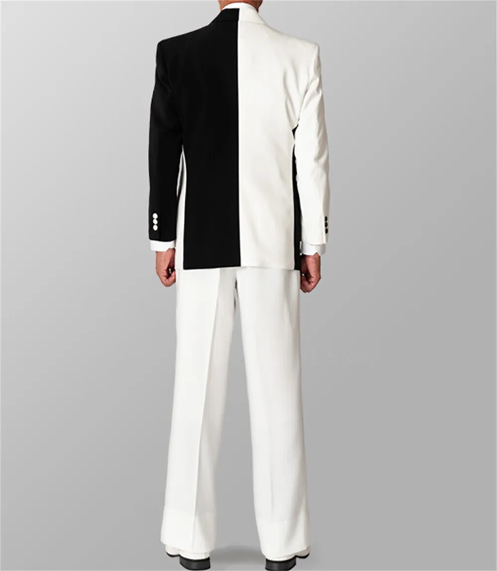 Splicing Color Men Suits Blazer Wedding Tuxedos 2 Pieces Pants Set Formal Spring 2023 Newest Party Prom Coat Jacket Custom Made