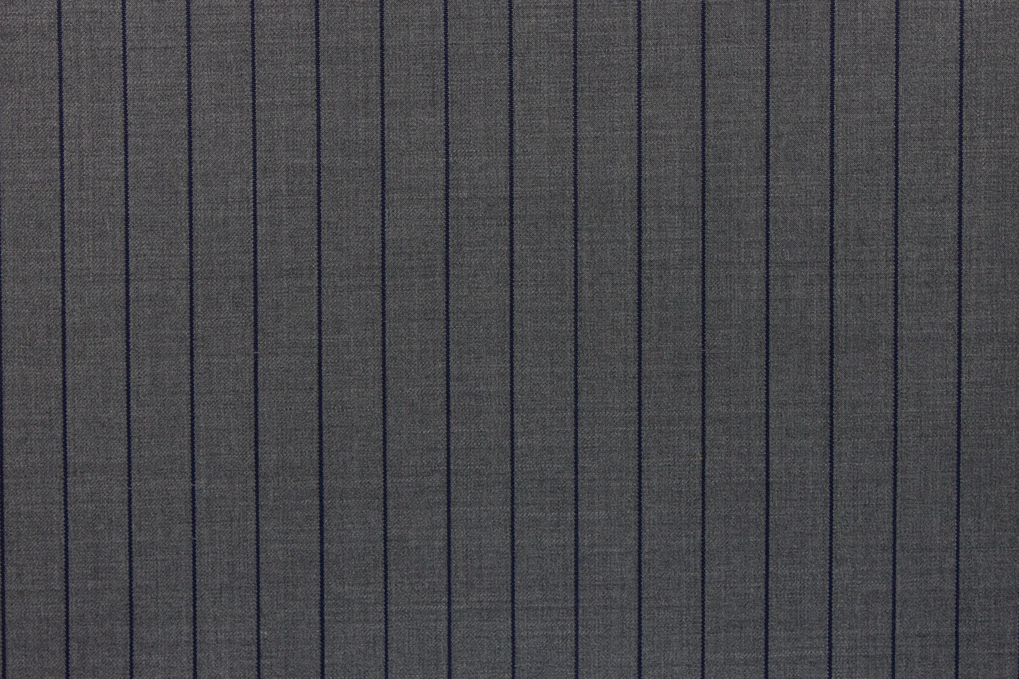 Steel Grey With Dark Blue Stripe Suit