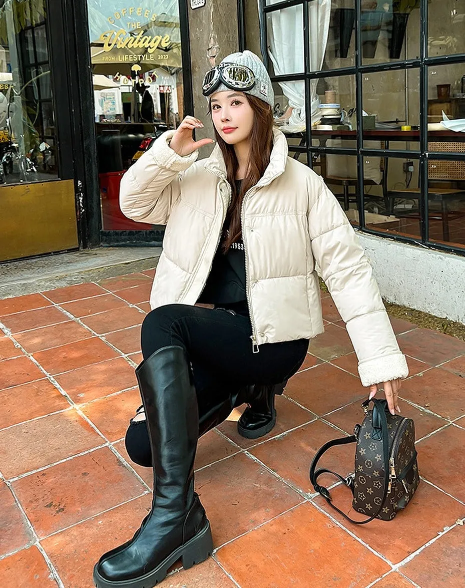 Stylish Quilted Women's Raincoat