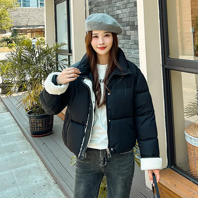 Stylish Quilted Women's Raincoat